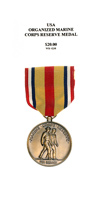 Organized Marine Corps Reserve Medal - Obverse