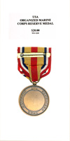 Organized Marine Corps Reserve Medal - Reverse