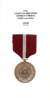 Coast Guard Good Conduct Medal (1960s era strike) - Obverse