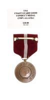 Coast Guard Good Conduct Medal (1960s era strike) - Reverse