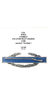 WWII Combat Infantryman's Badge (CIB) marked 'Sterling'
