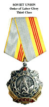 Order of Labor Glory Third Class