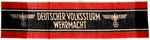 German WWII Volkssturm Cotton Armband. Excellent Condition