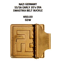 SS/SA Early 20's Era Swastika Belt Buckle