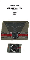 Heer Forage Cap Patch with National Rosette for Overseas - Reverse