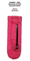 Fire Police Officer Shoulder Board - Reverse