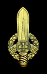 WWII German 1940 Sword and Swastika Flag Pole Top