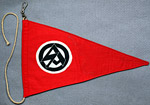 WWII German SA vehicle pennant