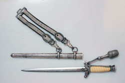 WWII German Model 1935 Army Officer Dagger with Portepee and Hangers