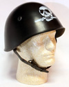 WWII Italian R.S.I. M33 Black Brigade 'Marchello Turchetti' Helmet